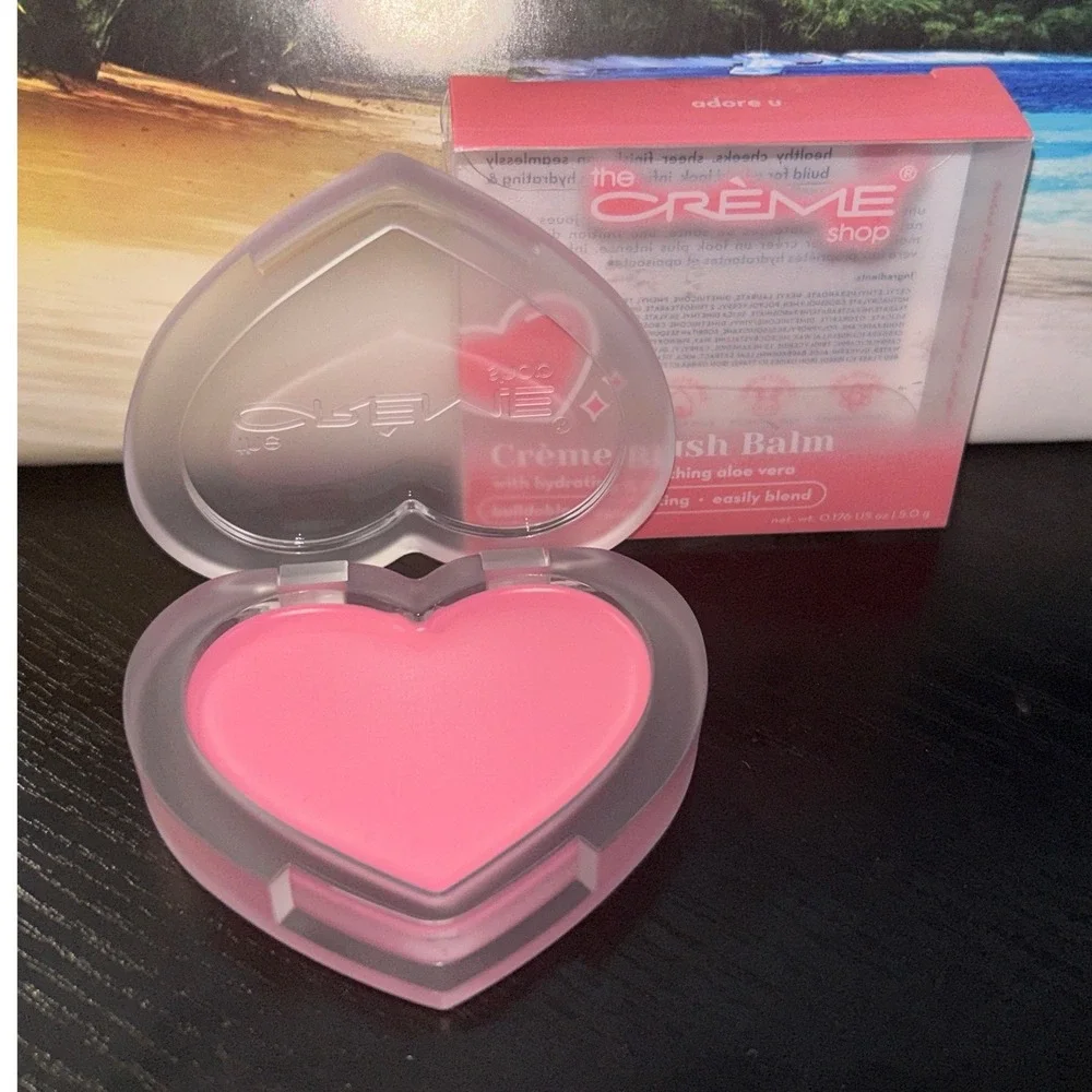 the CREME shop Creme Blush Balm Heart Shape Pink Buildable Long Lasting Blend